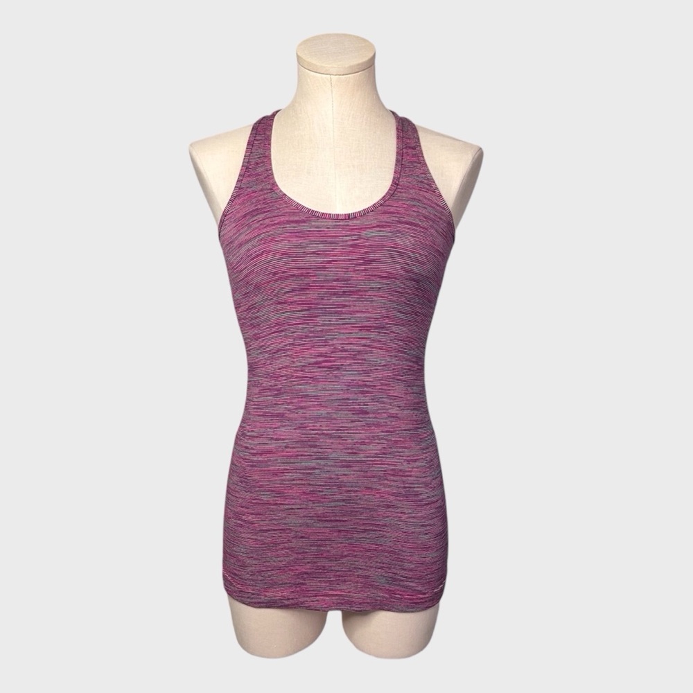 Lululemon Cool‎ Racerback Space Dye Camo Rosewood Fireside Red